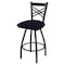 Holland Bar Stool Co 30" Swivel Bar Stool, Pewter Finish, Canter Twilight Seat X820 - alternate 1